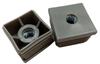 Insert plug with metal thread M8 30x30 20 PCS GRAY
