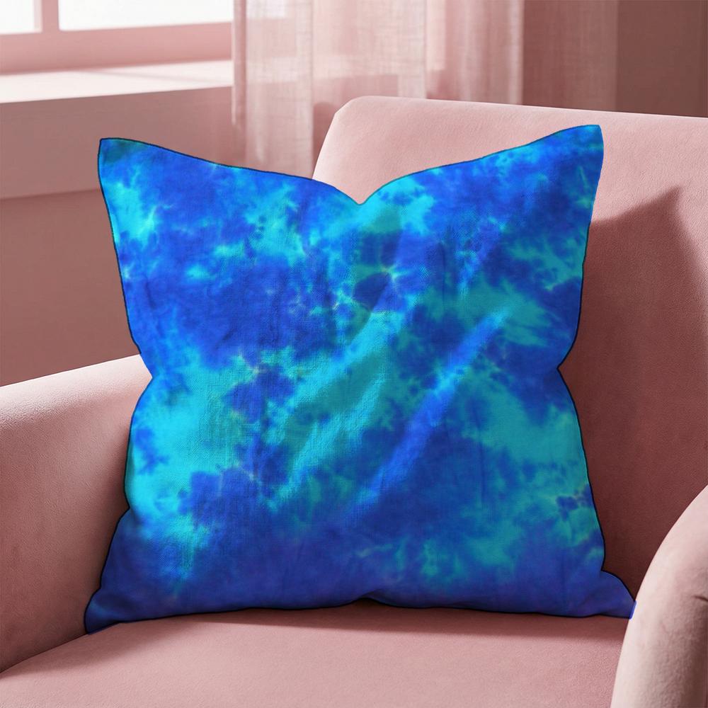 Tiedye Cushion Cover MultiScene Pillow Cover for Home Car Reversible Soft Durable for Daily Use