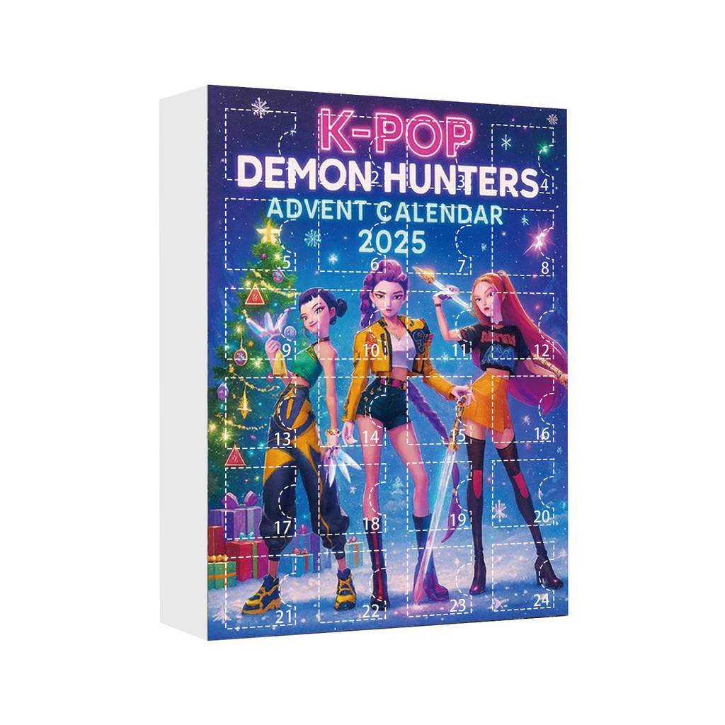 Kpop Dämonenjäger Adventskalender mit Acrylfiguren für Weihnachtsgeschenke und Partydekoration