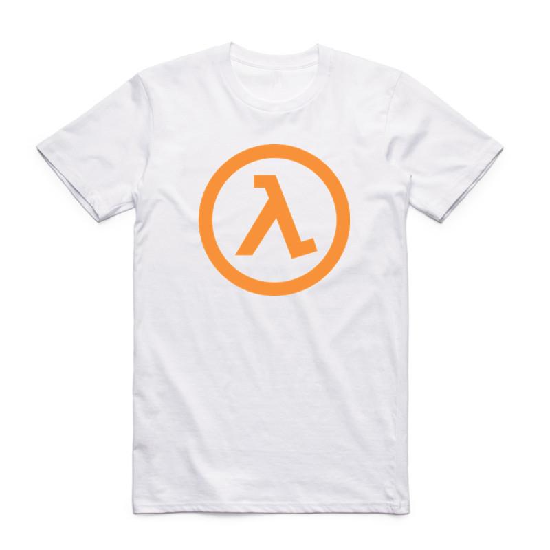 2019 Men Print Half Life 3 White T Shirt  Summer Fashion Short Sleeve O Neck Camisetas Funny Tops Casual Streetwear T-shirt