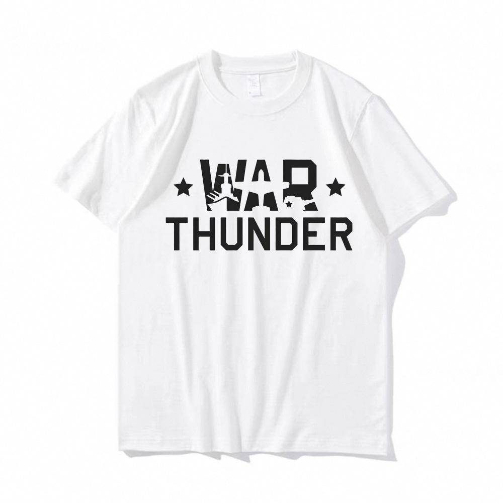 War Thunder 2025new style T-shirt Summer 100%Cotton short sleeve Graphic Printing Round Neck T-shirt Comfortable camiseta hombre