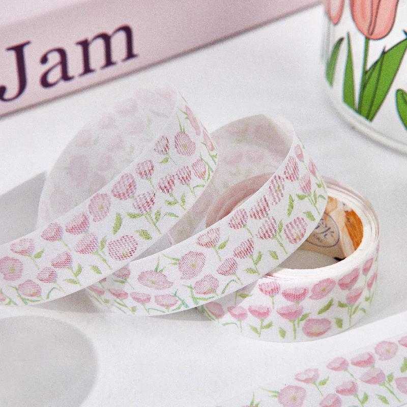 20mm * 2m Flower Collection Series Ins Plant Flower Washi Tape Creative Collage DIY Diary Scrapbook Aesthetic Masking Tape