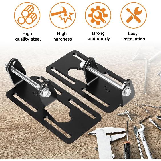 LS Conversion Engine Swap Mounts, Adjustable Swap Motor Mount Bracket Compatible with 1973-1998 Square Body/OBS Chevy GMC Truck 2WD 4WD