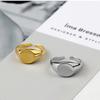 925 Sterling Silver Signet Ring for Women Men Round Ring Geometric Party Jewelry Gifts
