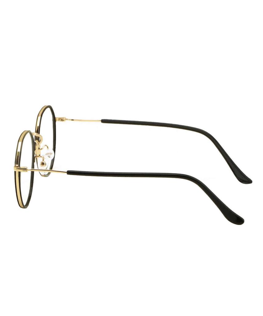 MAISON MASTER Heritage Round Glasses (Black Gold)
