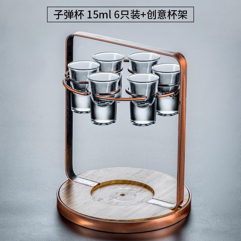 15ml Wine Glass 100ml Hip Flask Drinkware Dispenser Wine Glass Set Combination Transparent Glass Cup Wine Set Exquisite Gift