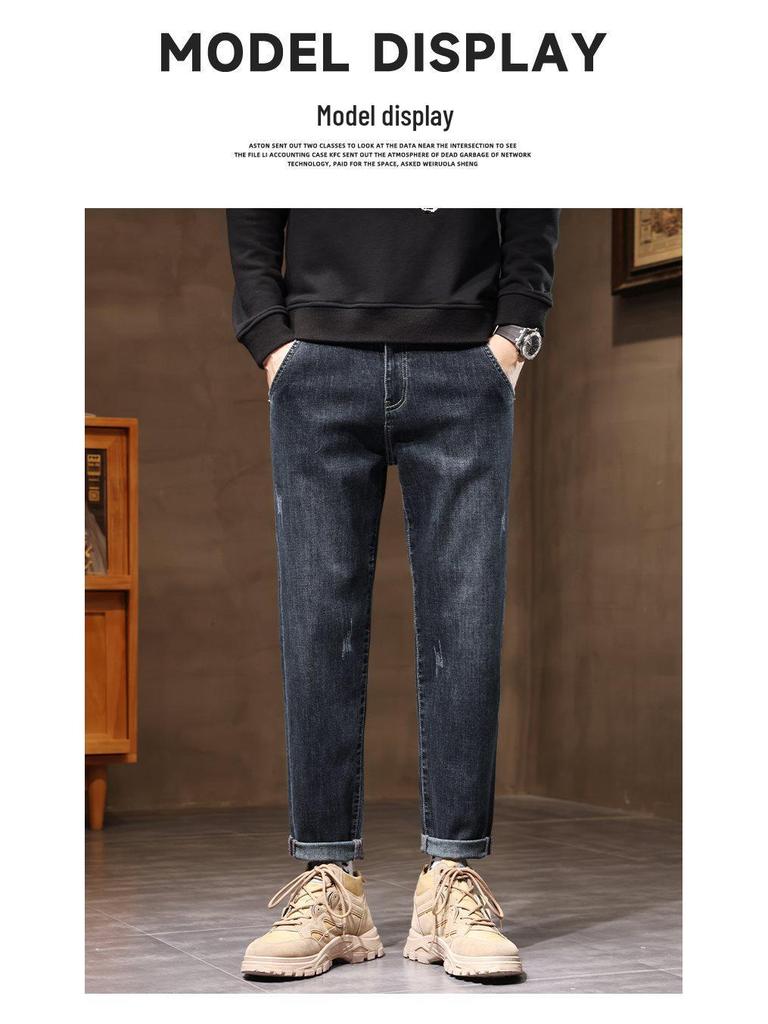 Men's Plus Size High-Quality Trendy Spring and Autumn Jeans
