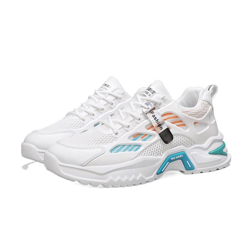 Mesh men's shoes summer breathable mesh shoes youth casual thick-soled heightening sports shoes 2025 new dad trendy shoes