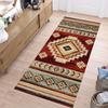 Chic Southwestern Ethnic Long Runner Rug Exquisite Geometric Design Durable Non-slip Decorative Carpet for Hallway Entryway