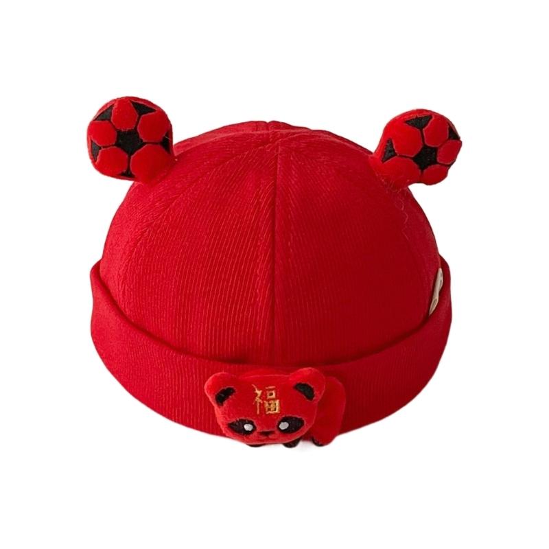 2023 Cute Hat Soft Baby Bonnet Cap Red Themed Hat Warm Hat Beanie Cap for Baby Toddler Newborn Kid Child Breathable Hat
