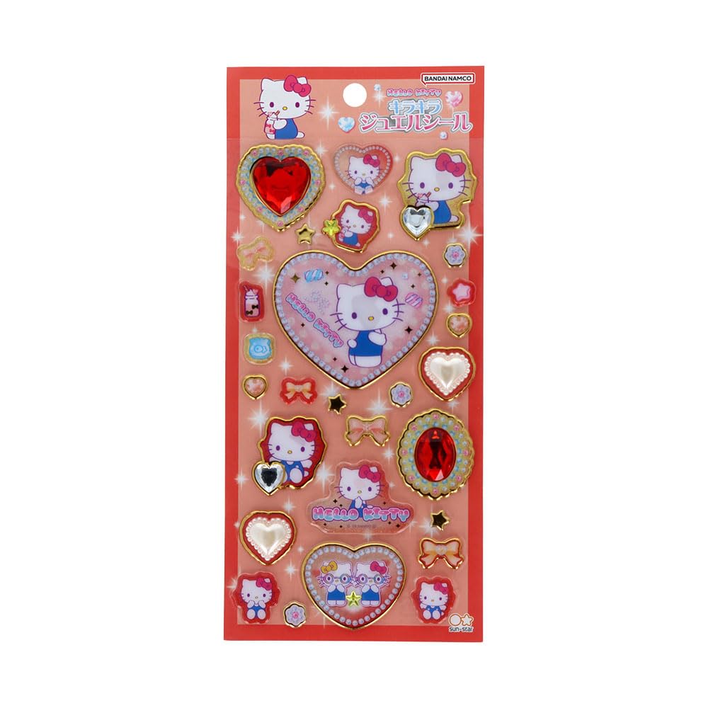 Stationery Hello Kitty Sanrio Characters Jewel Style Hello Kitty S8815704 Sun-Star Stickers,