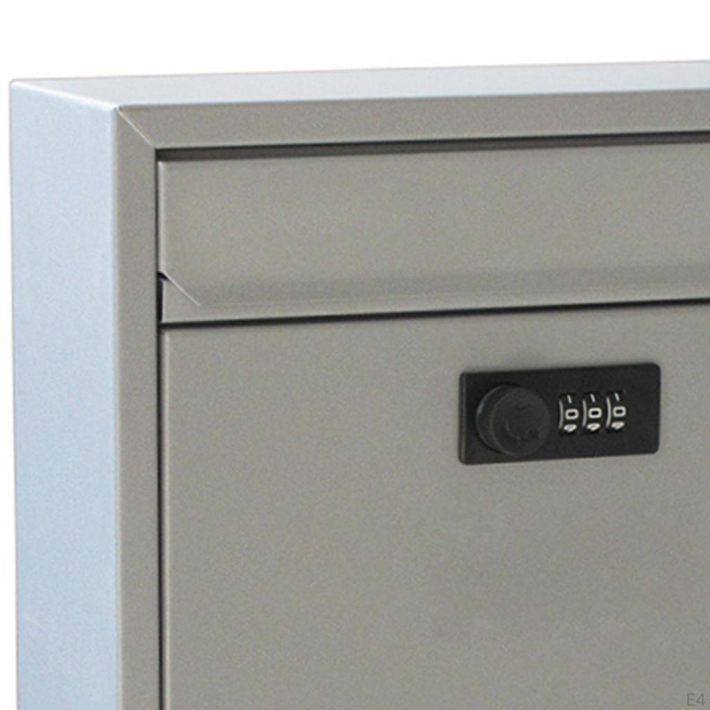 Wall Mount Mailbox Lockable Postbox Retro Drop Box Post Letter Letterbox Mail for Indoor Outdoor
