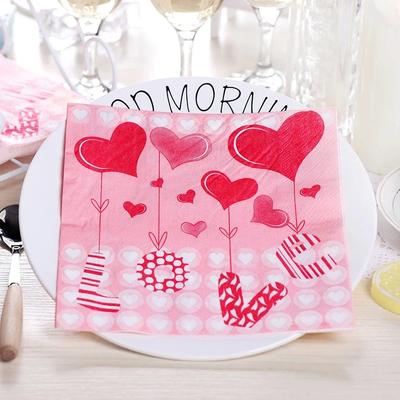 20pcs/Pac 33*33cm 2-Ply Disposable Party Napkin Wedding Ceremony Pattern