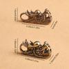 Pendente Corda di Bodhi Testa di Drago Cinese in Ottone S/L Custodia per Cellulare Chiave Zaino Decorazione Accessori Auto Regalo Amuleto della Fortuna