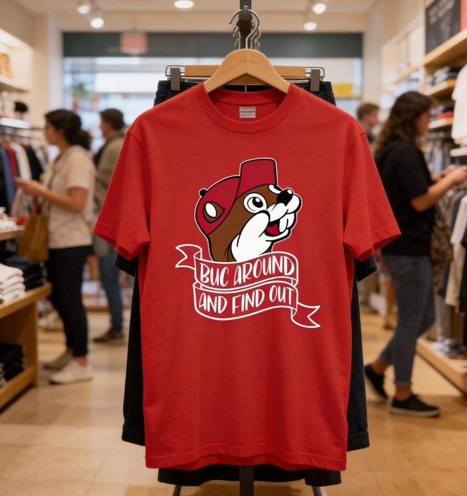 Funny Buc Around And Find Out Tall TShirt NWT Unisex T-Shirt S