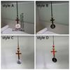 Handgefertigter NFC Bibelkreuz-Anhänger Holzkreuz Auto-Spiegel-Hänger Schmuck Geschenk