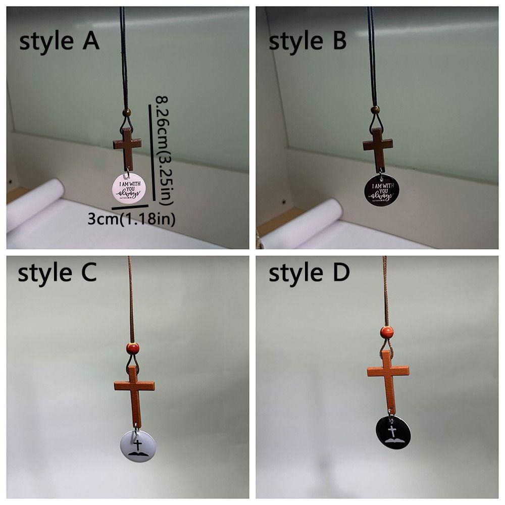 Handgefertigter NFC Bibelkreuz-Anhänger Holzkreuz Auto-Spiegel-Hänger Schmuck Geschenk