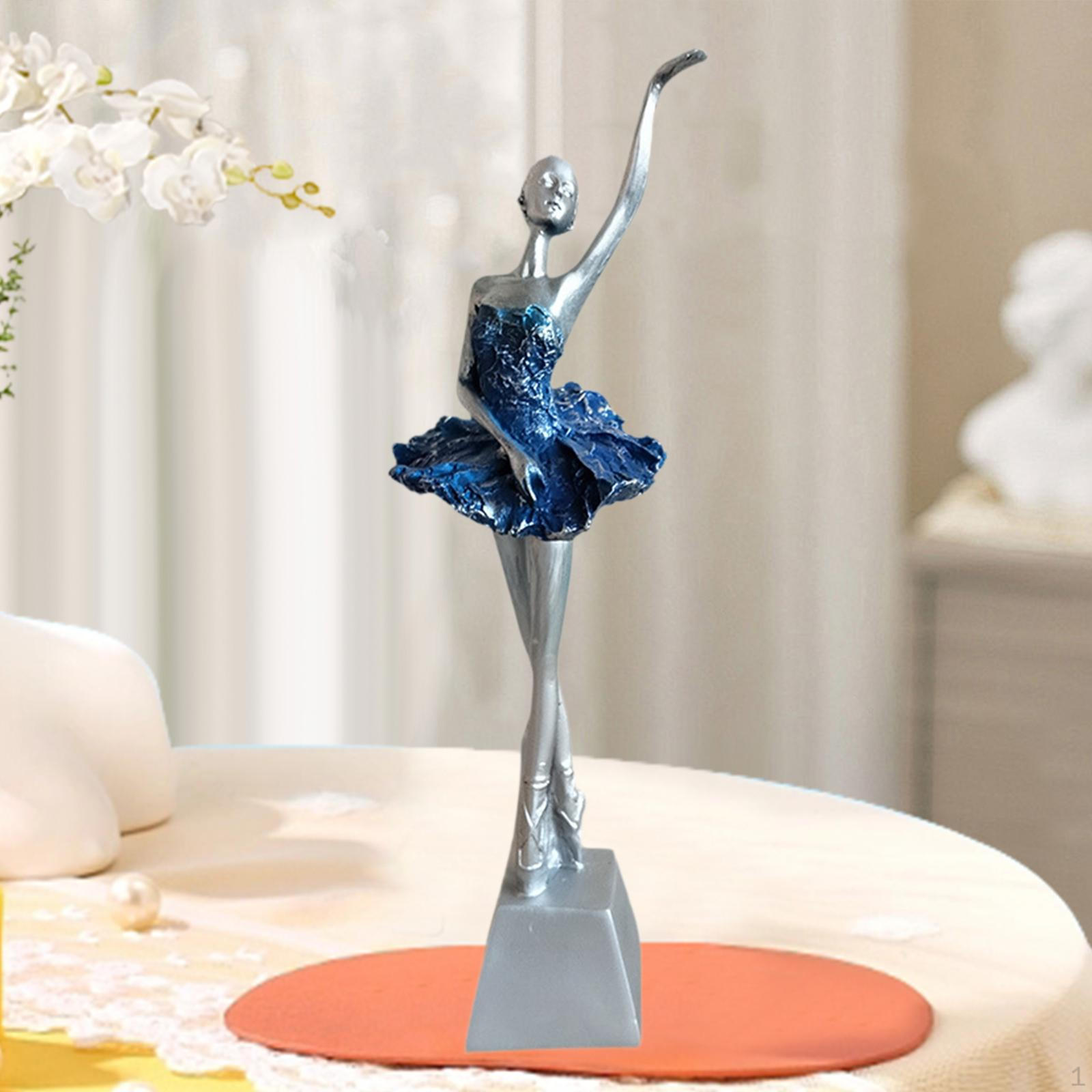 

Статуетка Настільна прикраса Сучасна фігурна скульптура Балетна фігурка для полиці Книжкової полиці Каміна Дому Style C