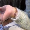New Gentle Powder Diamond Good Luck Lotus Bracelet Temperament Colored Diamond Flower Bracelet Live Supply