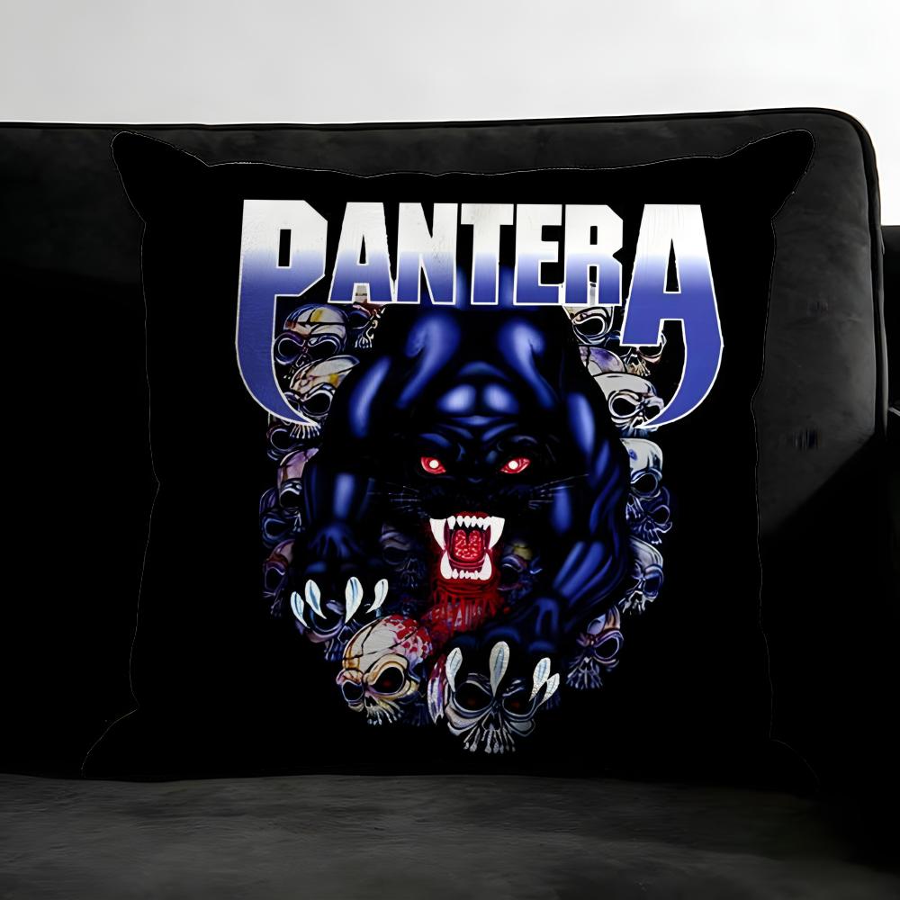 P-Pantera Music Band Cushion Cover Pillowcase Ultra Soft Skin Friendly Fabric Cloud Like Comfort & Concealed Zipper