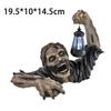 Halloween Zombie Crawling Horror Decor, Scary Led Lights, Zombie Holding Lantern, Outdoor Figurine Light, Resin, Halloween Decor