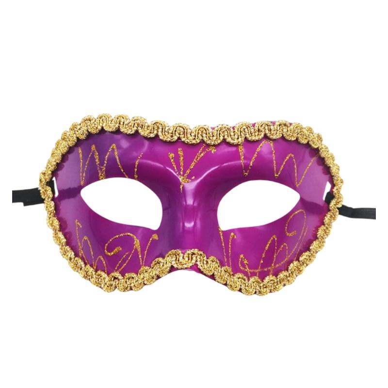 Hand Painted Mask Masquerade Mask Halloween Mask Masquerade Eye Mask For Men Women Halloween Costume Accessory