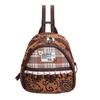 Fashion Leopard Print Backpack For Women With Nylon Material And Pouch Pocket For Daily Use