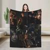 Leon Kennedy Resident Evil Quality Warm Throw Blanket for Winter  Fashionable Bedspread for Living Room Bedroom Ideal for Men an