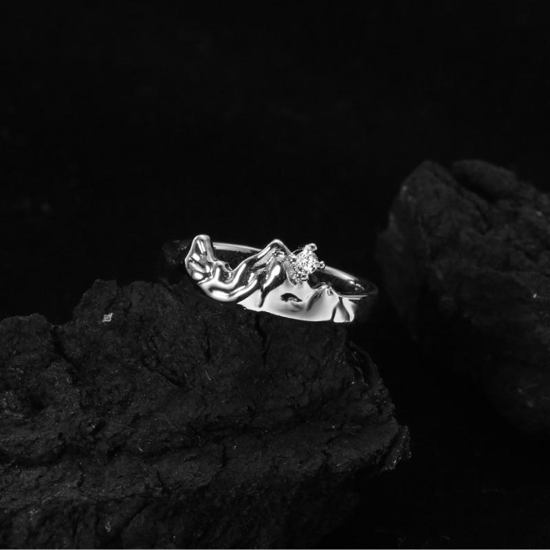 Shining Zircon Irregular Star Ring Fashion Exquisite Women Men Y2K Opening Adjustable Couple Rings Hiphop Girls Party Jewelry Gifts