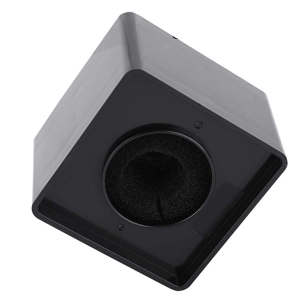Microphone Square Station Compact Portable Black ABS for Interview Meeting 41mm