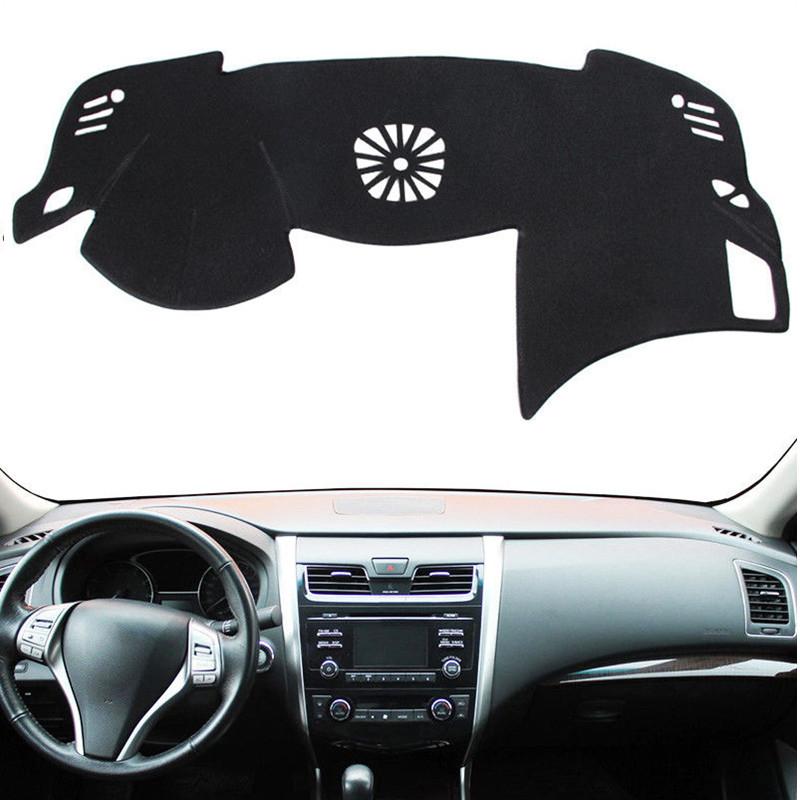 

Car Styling For Nissan Altima Teana L33 2013 2014-2016 2017 2018 Dashboard Cover Mat Dash Trument Sunshade Protect Carpet Rug Black(Red Edge)