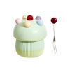 Stainless Steel Mushroom Fruit Fork  Set High-End Fruit Receipt Jar Dessert Salad Fork  Home Decor