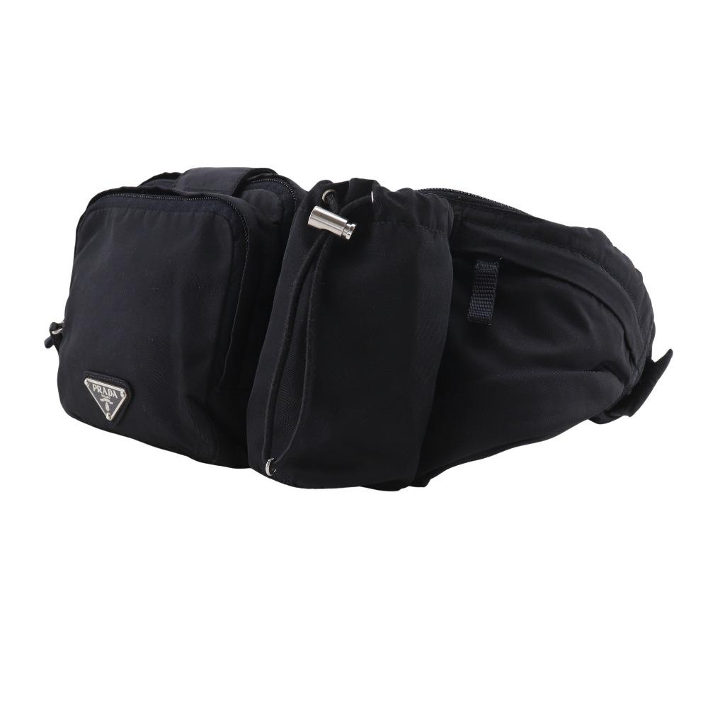 PRADA body bag Waist bag VA0056 black Nylon unisex Used