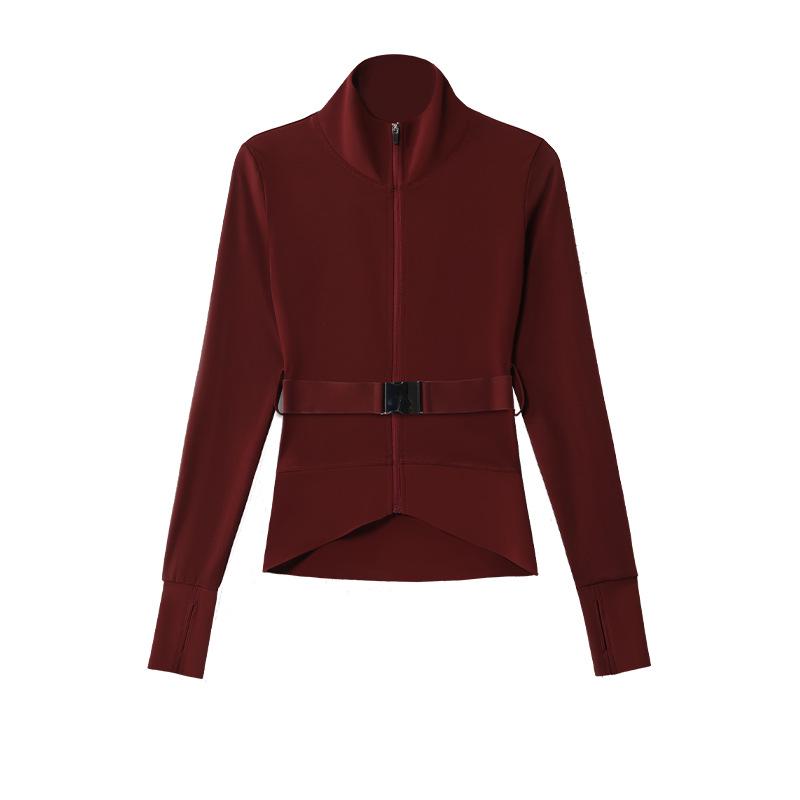 2025 Autumn/Winter Yoga Jacket: Stylish Patchwork Slimming Sportswear Top S (up to 95 lbs)