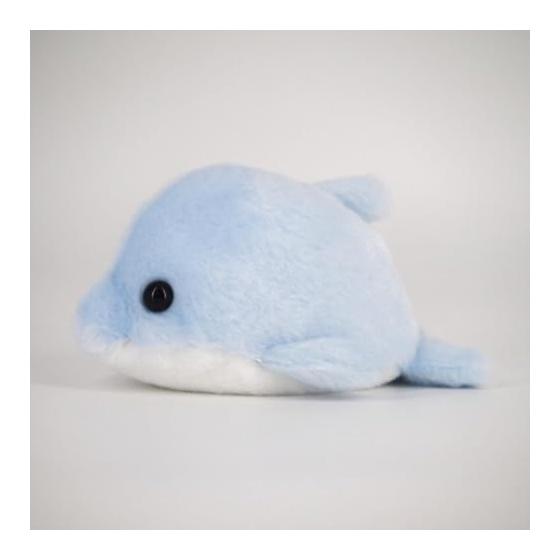 Sanei Boeki "Rune" Dolphin Plush Toy, W8.5 X D12 X H6cm