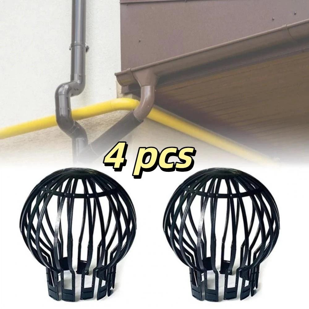 4pcs Expandable Drainage System Non Corrosive Downspout Filter Gutter Guard Gutter Rooftop