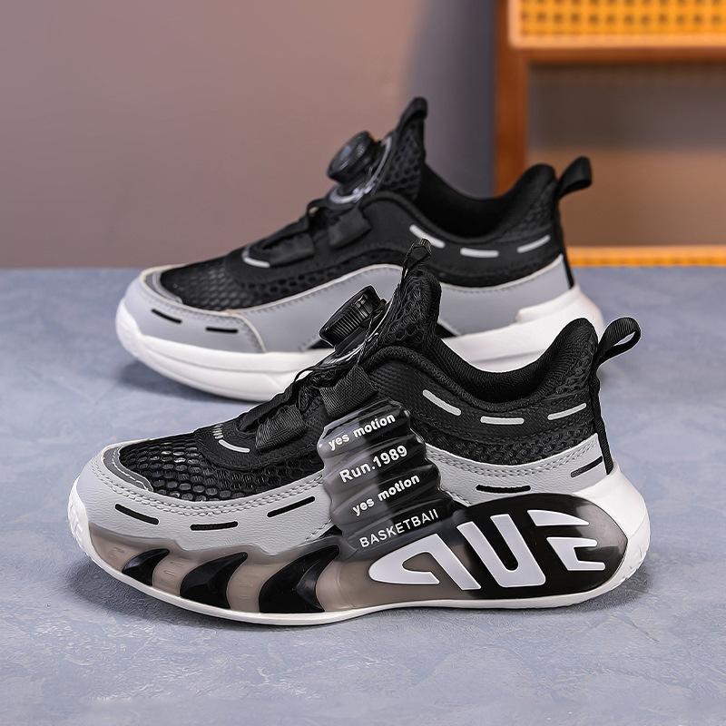7-12 year old boys shoes summer new running children's sports shoes single net breathable non-slip basketball shoes medium and old children