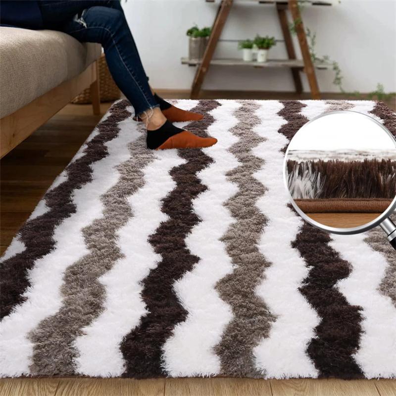 Fluffy Rug Indoor Plush Soft Carpet Soft Shaggy Rugs Plush Area Rugs for Living Room Bedroom Fluffy Carpets Home Decor