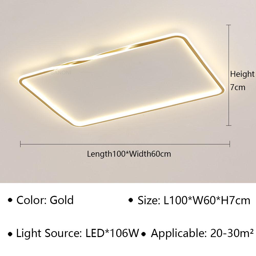 

Современный светодиодный потолочный светильник для гостиной, столовой, спальни, кабинета, ресторана, зала, балкона, домашнего декора, внутреннего освещения Natural Light(No RC)