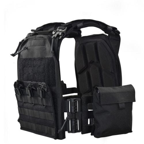 Plate Carrier Soft Pads, Velcro Pads, Airsoft Game Vest Cushion Pads, 2-Piece Set (Green)