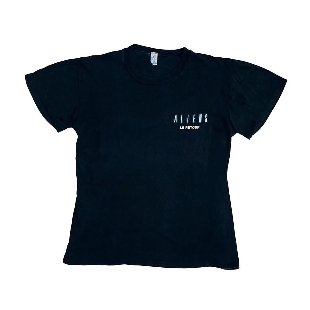 Alien 2 1986 80s Vintage Movie Promo Logo CBS FOX Rare Horror Unisex T-Shirt M
