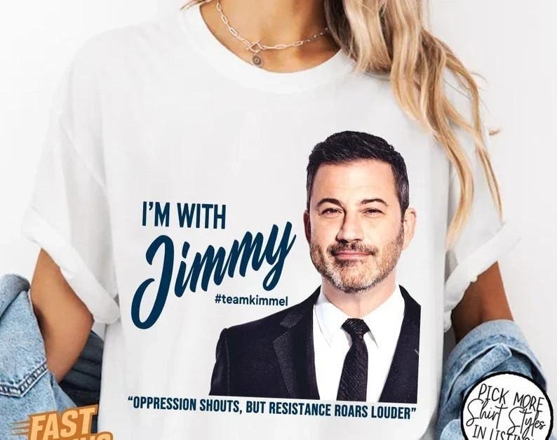I Stand With Jimmy Kimmel Shirt Team Kimmel shirt I’m With Jimmy Tee XXL
