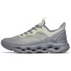 Fabric Cushioning Slip Resistant Abrasion Resistant Low Top Training Shoes Men's Green Gray 112227725-3