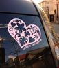 nc-smile Hawaiian Heart Sticker GREEN DRIVING Eco Drive HEART (Salmon