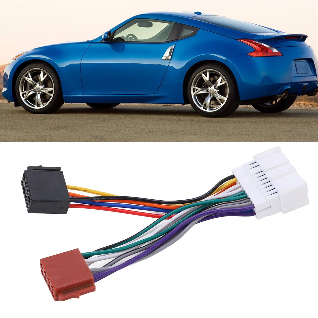 Car Stereo ISO Wiring Harness Adapter for Nissan 370Z Cube Juke Leaf Maxima Murano Aftermarket Radio Plug Wire Connector Cable Radio Accessories 4