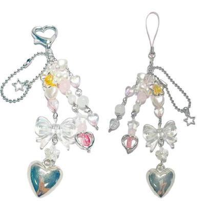 Multipurpose Love Heart Keychain Charm Stylish Pendant  Adds Personality To Bags and Keys Decoration for Daily Use