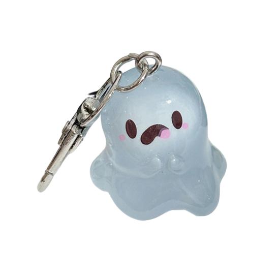 Светящийся в темноте брелок-призрак, светящийся дизайн, несколько выражений лица, подвеска на сумку на Хэллоуин A