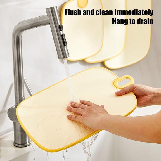 Chop And Serve Cutting Board Anti-Slip Plastic Chopping Board for Meat Veggies Safe Kitchen Essential
