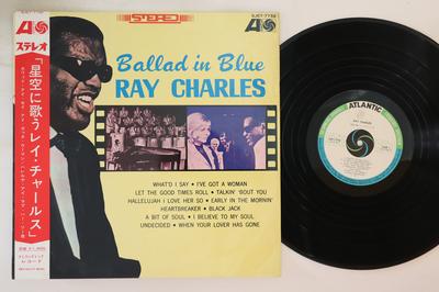 LP Record RAY CHARLES  Ballad In Blue SJET7732 ATLANTIC Japan Obi SoulFunk Used
