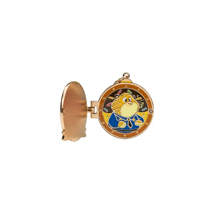 New POP MART Zootopia Double Layer Metal Badge Photo Frame Pendant Blind Box Products Single Mystery Box/Full Box 4 Pcs PPMT-2407-0054